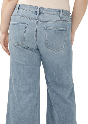 Silver Jeans Co. Women's Plus Size Suki Mid Rise Curvy Fit Wide Leg Jeans in Saudi Arabia