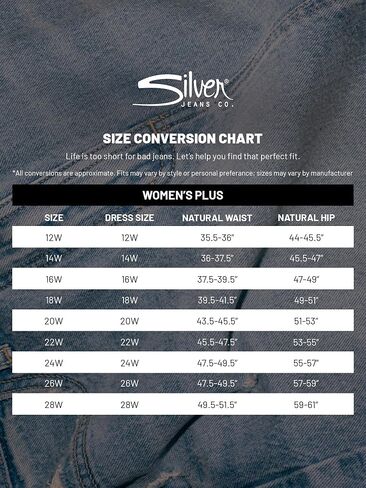 Silver Jeans Co. Women's Plus Size Suki Mid Rise Curvy Fit Wide Leg Jeans in Saudi Arabia
