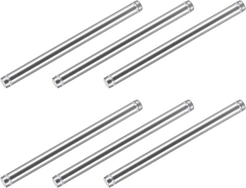 Double Head Standoff Screws (12x44mm) 6pcs, Stainless Steel Advertising Screws Glass Acrylic Nail - for Glass Acrylic Display Bracket in Saudi Arabia