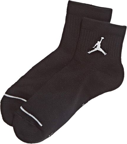 Jordan Jumpman Quarter 3 Pair Men's Socks Black/White/Red sx5544-011 (Size S) in Saudi Arabia