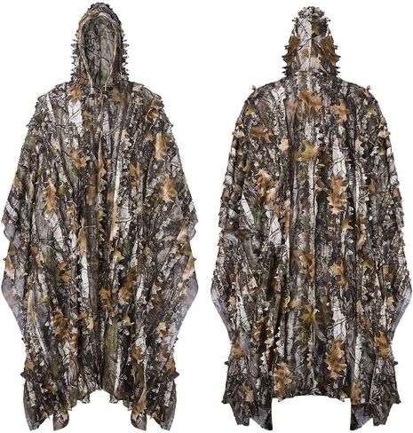 Hunting Ghillie Suit 3D Bionic Leafy Camo Clothing Jungle Hunting, Wildlife Photography, Bird Watching, Shooting in Kuwait