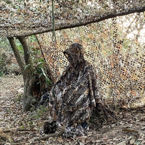 Hunting Ghillie Suit 3D Bionic Leafy Camo Clothing Jungle Hunting, Wildlife Photography, Bird Watching, Shooting in Kuwait