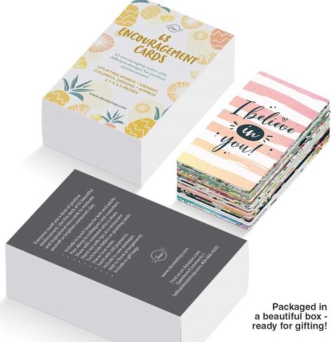 Dessie 30 Thinking of You Cards With Envelopes. 30 4x6 Inch Note Cards with Envelopes - Blank Inside with 6 Unique Floral Designs. White & Colorful Envelopes and Gold Seals In Sturdy Storage Box in Kuwait