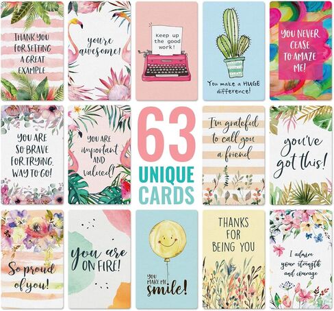 Dessie 30 Thinking of You Cards With Envelopes. 30 4x6 Inch Note Cards with Envelopes - Blank Inside with 6 Unique Floral Designs. White & Colorful Envelopes and Gold Seals In Sturdy Storage Box in Kuwait