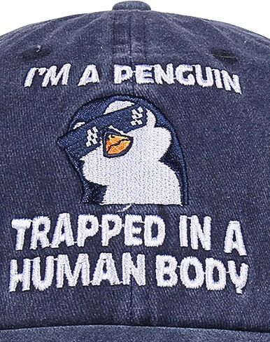 InnoBeta Penguin Gifts Hat for Men Women, Penguin Gifts for Christmas, Birthday, Adjustable Embroidered Baseball Cap in Saudi Arabia