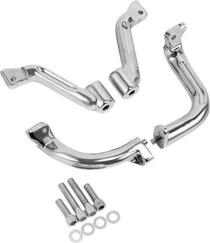 SLMOTO Driver Floorboard Footboard Mount Bracket For Harley Touring Models Road Glide Street Glide Electra Glide Road King 2017-2023 Chrome in Saudi Arabia