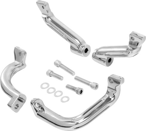 SLMOTO Driver Floorboard Footboard Mount Bracket For Harley Touring Models Road Glide Street Glide Electra Glide Road King 2017-2023 Chrome in Saudi Arabia