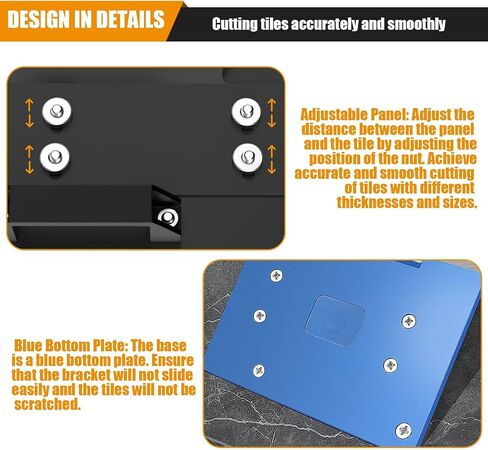 Angle Grinder Stand for Tile 45° Chamfer Cutting, 45 Degree Tile Chamfering Tool Compatible with 100-Type Angle Grinders in Kuwait