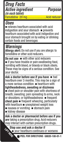 WELMATE - Famotidine Acid Reducer, 20mg - Maximum Strength - Heartburn Relief - Acid Indigestion - Stomach Relief - Works in 15 Minutes, 12 Hour Relief - Generic Medication - Value Size - 300 Tablets in Kuwait
