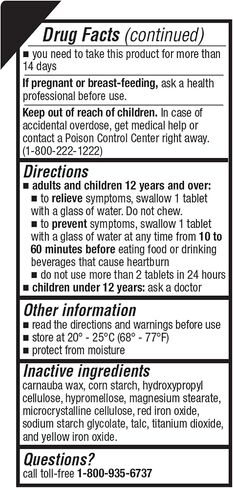 WELMATE - Famotidine Acid Reducer, 20mg - Maximum Strength - Heartburn Relief - Acid Indigestion - Stomach Relief - Works in 15 Minutes, 12 Hour Relief - Generic Medication - Value Size - 300 Tablets in Kuwait
