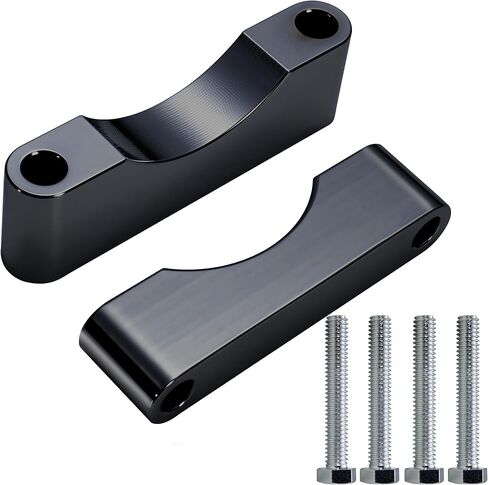 Mokitdora Touring Front Fender Spacers Mount Bracket لـ 21 "23" 26 "Wrap Well متوافق مع 1997-2013 Harley Street Electra Road King Flh Flt ، Chrome in Kuwait