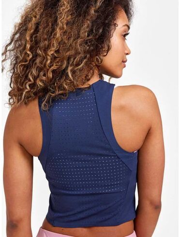 Craft Sportswear Women's ADV HIT Perforated Tank | Sleeveless Cropped Tank Top | Great for Workouts & Running in Kuwait