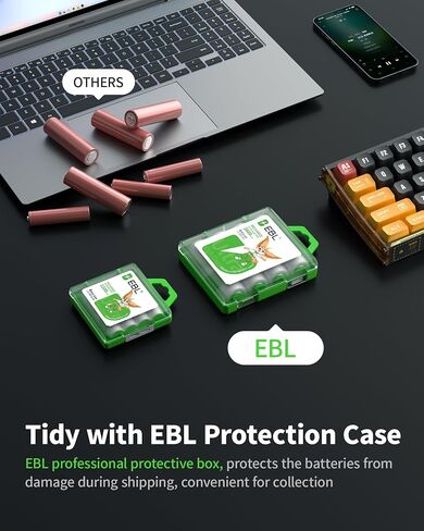 EBL AA Rechargeable Batteries 2800mAh (4 Pack) and AAA Rechargeable Batteries 1100mAh (4 Pack), 1.2V Ni-Mh Batteries Combo in Kuwait
