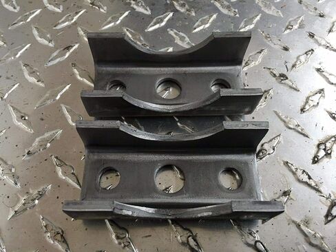(2) Trailer axle Spring Perch/seat for 2-3/8" 3500# Round Axel Tube Mount 3.5K in Saudi Arabia
