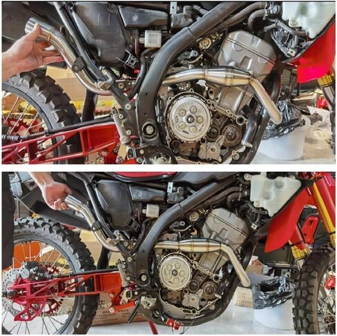 Stainless Steel Pipe Header Mid Pipe Slip-On Type For H-on-d CRF 300L CRF300L Rally ABS 2021 2022 2023 part in Saudi Arabia