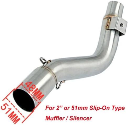 Stainless Steel Pipe Header Mid Pipe Slip-On Type For H-on-d CRF 300L CRF300L Rally ABS 2021 2022 2023 part in Saudi Arabia