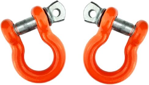 6' Recovery/Tree Strap with 30,000 lbs Capacity Heavy-Duty Snatch Block and Pair of 3/4" Powder Coated Shackles | for Secure Vehicle Recovery | Includes Decal in Saudi Arabia