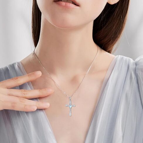 Spoon Cross Necklace Sterling Silver Celtic Heart Knot Pendant Fashion Jewelry Gift for Women Girls in Saudi Arabia