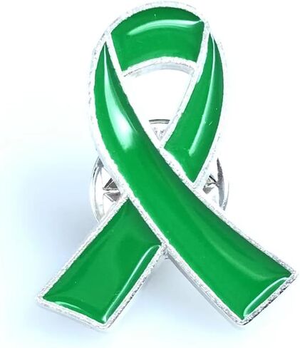 Teal Ribbon Pins with Organza Bags Ovarian Cervical Cancer Awareness Pin Sexual Assault Awareness Products in Kuwait