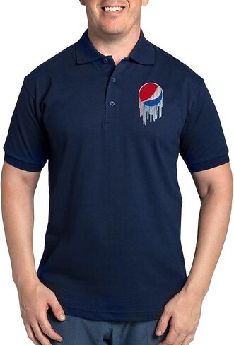 cafepress pepsi argsity قميص البولو الظلام للرجال in Kuwait