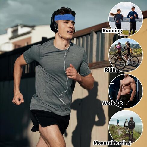 4pcs Sportsballs for Men & Women Terry Clothblands Band Wicking Orchingbled Beadbled Athletic Twish Cotton Cotton Teash for Tennis Running Basketing Out Outdoor in Kuwait