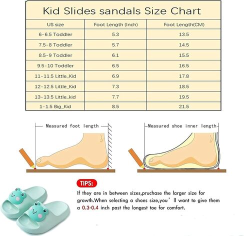Green Frog Kids Slides Summer ، صندل طفل صغير للبنات الأولاد ، وصنادل شريحة أطفال ناعمة ومريحة in Saudi Arabia