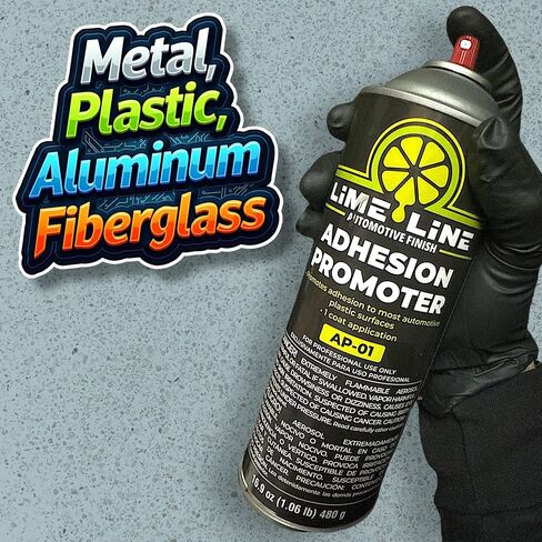 LIME LINE LINE Plastic & Metal Resporter ، يجف واضحًا: يعزز التمهيدي ، والتصاق العادي ، و Clearcoat ، 16.9 أوقية Aerosol Can in Kuwait