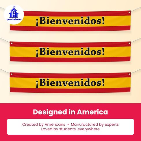 Japanese Welcome Banner for Japanese Classrooms, Restaurants, Bilingual Businesses, Special Events - Flag of Japan (White & Red) Background - Polyester, 60 x 10 Inches in Saudi Arabia