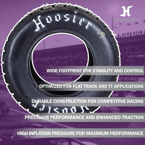 تم تعيين Hoosier Flat Track & TT ATV مع (2) 18.5x6.0-10-16130T10 الأمامي و (2) 18.0x11.0-10-16110T10 الخلفية للسباق على الطرق الوعرة مع Hoosier Keychain (4 حزمة) in Saudi Arabia
