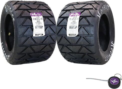 Hoosier Flat Track & TT (Tourist Trophy) Tyre 18.0x10.0-10-16115rd20 لـ ATV Tyre & Off-Road Racing مع Hoosier Keychain (حزمة) in Kuwait