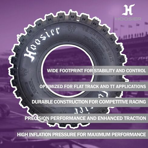 Hoosier ATV MX Tire for Motocross Off-Road Racing with Hoosier Keychain (18.0X10.0-8 MX200 2 Pack) in Kuwait
