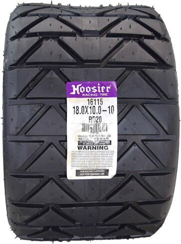 Hoosier Flat Track & TT (Tourist Trophy) Tyre 18.5x6.0-10-16130T10 لـ ATV Tyre & Off-Road Racing مع Hoosier Keychain (حزمة) in Saudi Arabia