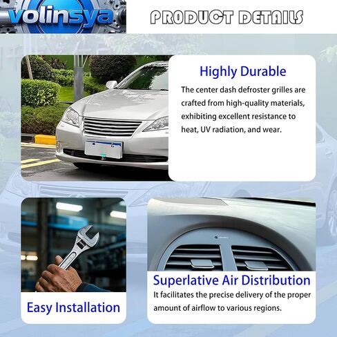 Car Center Dash AC Outlet Air Vent Panel Compatible with Lexus ES350 2007 2008 2009 Replace 5566033200 5566033201 5566033900 in Saudi Arabia