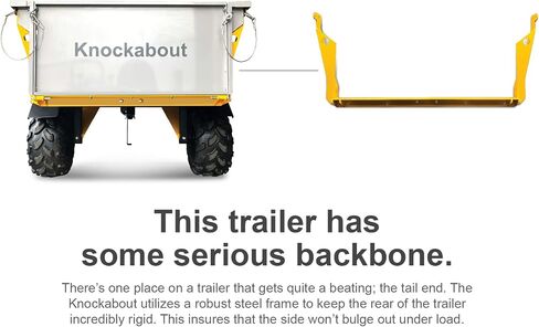 Zimmerman Knockabout Offroad ATV UTV Trailer 1,200 Pound Load Capacity, 18 Inch Wheels, 18 Cubic Feet, Dump Bed in Saudi Arabia