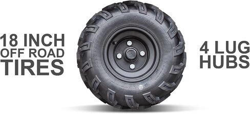 Zimmerman Knockabout Offroad ATV UTV Trailer 1,200 Pound Load Capacity, 18 Inch Wheels, 18 Cubic Feet, Dump Bed in Saudi Arabia