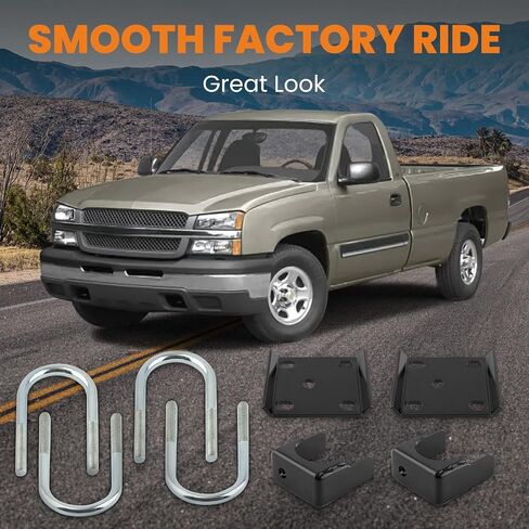 MaxPeedingRods 6 "مجموعة الوجه الخلفي ل Chevy Silverado/GMC Sierra 1500 1999-2006 2WD ، C1500 Drop Kit in Saudi Arabia
