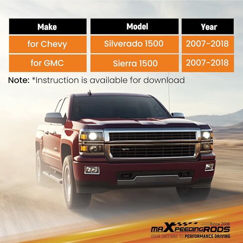 MaxPeedingrods 6-7 "مجموعة محور فليب لشيفي سيلفرادو/GMC Sierra 1500 2007-2018 Pickup Truck Leach Drop Kit in Saudi Arabia