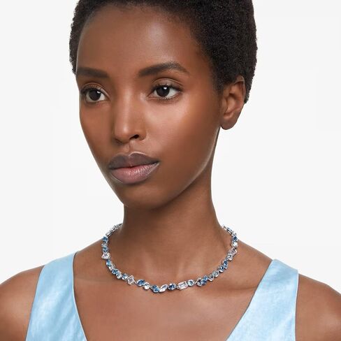 SWAROVSKI Collar Gema 5666007 azul baño de rodio in Saudi Arabia
