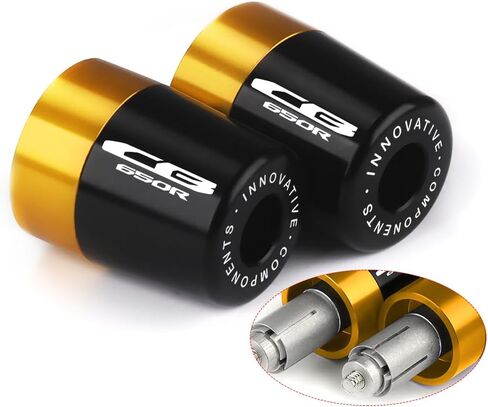 BAR المقود نهايات قبضة اليد قبضة اليد قابس متوافقة مع H.Onda CB650R 2019-2023 2024 2025 | دراجة نارية مقبض شريط قبضة نهاية CB 650R الملحقات in Kuwait