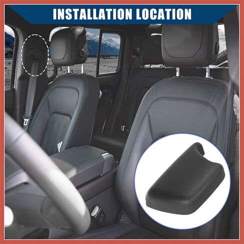 ACROPIX 5HF07DX9AE/غطاء حزام الأمامي/المقعد لجيب Wrangler 2011-2018/غطاء حزام حلقة الدوران/متين/بلاستيك/1 PCS/قطع غيار السيارة السوداء in Saudi Arabia