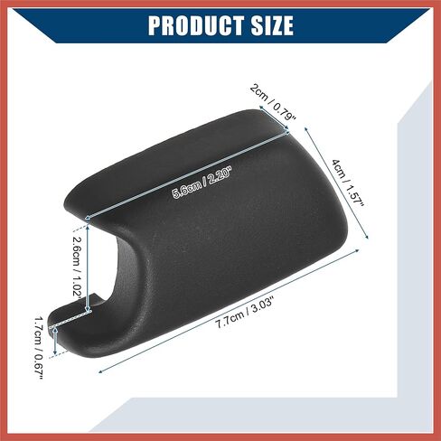 ACROPIX 5HF07DX9AE/غطاء حزام الأمامي/المقعد لجيب Wrangler 2011-2018/غطاء حزام حلقة الدوران/متين/بلاستيك/1 PCS/قطع غيار السيارة السوداء in Saudi Arabia