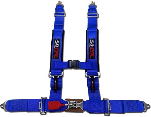 Silver 4 Point Harnesses (2) for Bucket Seat, Quick Release Latch, 9 Color Options, Racing Harness, Race Car, Off Road Vehicle, UTV, RZR (Qty: 2) [6002] in Saudi Arabia