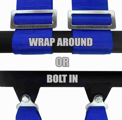 Silver 4 Point Harnesses (2) for Bucket Seat, Quick Release Latch, 9 Color Options, Racing Harness, Race Car, Off Road Vehicle, UTV, RZR (Qty: 2) [6002] in Saudi Arabia