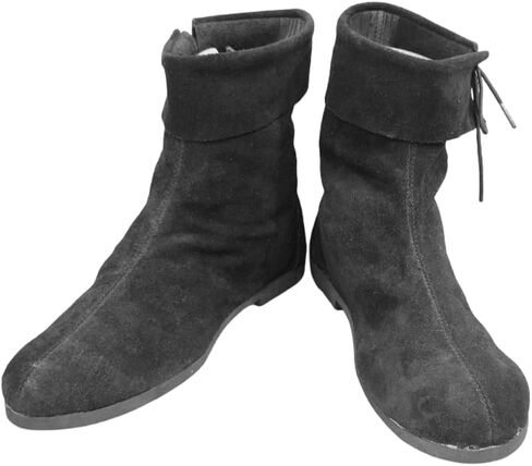 أحذية جلدية من العصور الوسطى | أحذية عصر النهضة | Pirates Movie Prop Onkle Shoe | Larp Fest Paladin Fantasy Costume Boot | أحذية جلدية رجالي in Saudi Arabia
