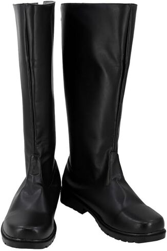 Knight Costume Boots Adult Men Cosplay Black Shoes Footwear Halloween Accessories in Saudi Arabia
