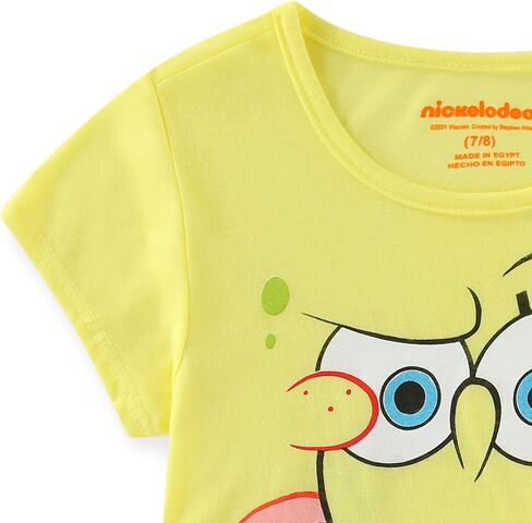 Nickelodeon SpongeBob SquarePants Girls Short Sleeve Shirt and Legging Pants Set for Toddler and Big Kids in Saudi Arabia