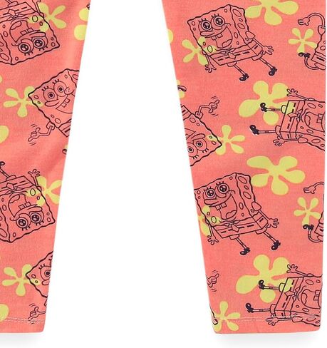 Nickelodeon SpongeBob SquarePants Girls Short Sleeve Shirt and Legging Pants Set for Toddler and Big Kids in Saudi Arabia
