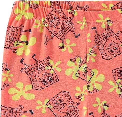Nickelodeon SpongeBob SquarePants Girls Short Sleeve Shirt and Legging Pants Set for Toddler and Big Kids in Saudi Arabia