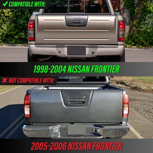 USR 01-04 Frontier 3rd Light Light-Smoke Grain Lamp الثالث-متوافق مع 2001-2004 Nissan Frontier Pickup Truck جميع الطرز/الحواف (عدسة الدخان LED 3rd Brake Light Assembly/Place & Play) in Kuwait