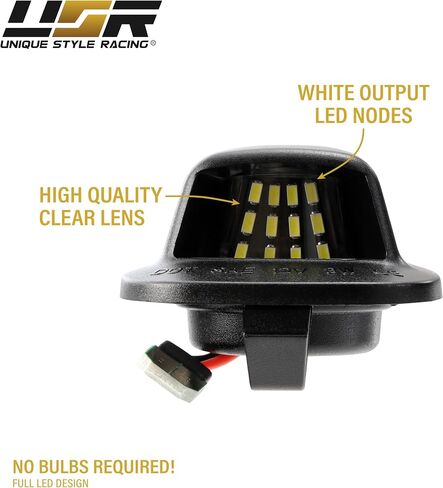 USR 01-04 Frontier 3rd Light Light-Smoke Grain Lamp الثالث-متوافق مع 2001-2004 Nissan Frontier Pickup Truck جميع الطرز/الحواف (عدسة الدخان LED 3rd Brake Light Assembly/Place & Play) in Kuwait